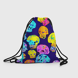 Рюкзак-мешок Паттерн из черепов - поп-арт - иллюзия, цвет: 3D-принт