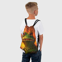 Рюкзак-мешок Пепе в огне, цвет: 3D-принт — фото 2