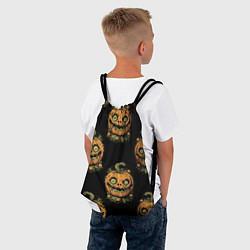 Рюкзак-мешок Паттерн озорная тыква, цвет: 3D-принт — фото 2