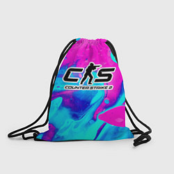 Рюкзак-мешок КС 2 неоновый скин, цвет: 3D-принт