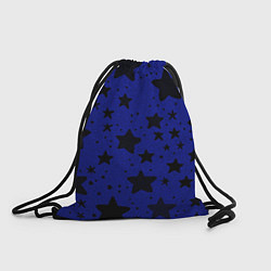 Рюкзак-мешок Большие звезды синий, цвет: 3D-принт