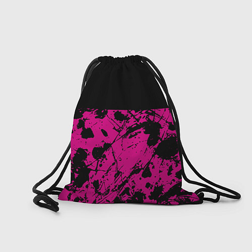 Мешок для обуви Black pink - emblem - pattern - music / 3D-принт – фото 2