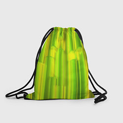 Рюкзак-мешок Зеленые неоновые полосы, цвет: 3D-принт
