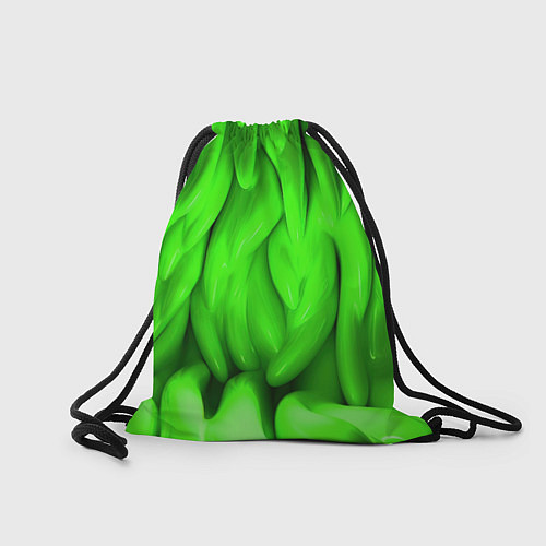 Мешок для обуви Зеленая абстрактная текстура / 3D-принт – фото 2