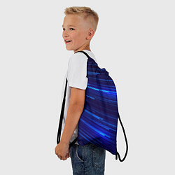 Рюкзак-мешок Яркие неоновые полосы - минимализм, цвет: 3D-принт — фото 2