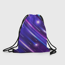 Рюкзак-мешок Неоновый звездопад - полосы, цвет: 3D-принт