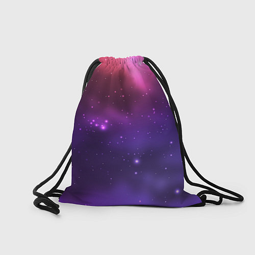 Мешок для обуви Разноцветный космос - неоновое свечение / 3D-принт – фото 2