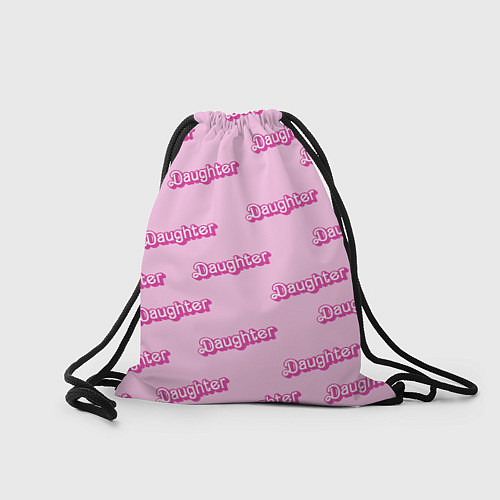 Мешок для обуви Дочь в стиле барби - розовый паттерн / 3D-принт – фото 2