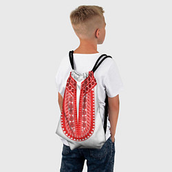 Рюкзак-мешок Красная славянская вышиванка, цвет: 3D-принт — фото 2