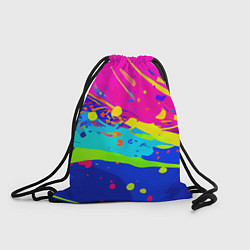 Рюкзак-мешок Красочная абстрактная композиция, цвет: 3D-принт