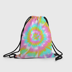 Рюкзак-мешок Tie-Dye кислотный в стиле барби, цвет: 3D-принт