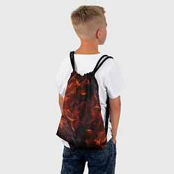 Рюкзак-мешок Огонь и искры, цвет: 3D-принт — фото 2