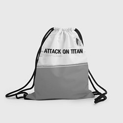 Рюкзак-мешок Attack on Titan glitch на светлом фоне: символ све, цвет: 3D-принт