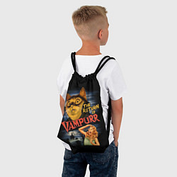 Рюкзак-мешок Кот вампир, цвет: 3D-принт — фото 2