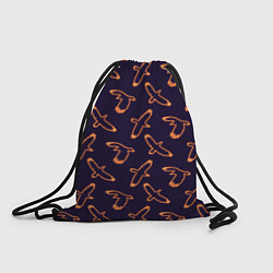 Рюкзак-мешок Вороны неон, цвет: 3D-принт