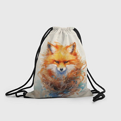 Рюкзак-мешок Серьёзный лис, цвет: 3D-принт