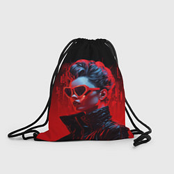 Рюкзак-мешок Cyberpunk girl, цвет: 3D-принт