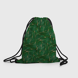 Рюкзак-мешок Зеленый камуфляж с золотом, цвет: 3D-принт