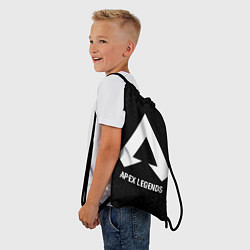 Рюкзак-мешок Apex Legends glitch на темном фоне, цвет: 3D-принт — фото 2