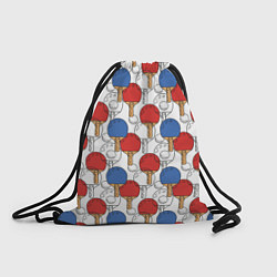 Рюкзак-мешок Настольный теннис - ракетки, цвет: 3D-принт