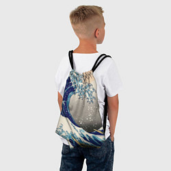 Рюкзак-мешок Великая волна от Канагава, цвет: 3D-принт — фото 2