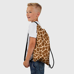 Рюкзак-мешок Кожа жирафа - giraffe, цвет: 3D-принт — фото 2