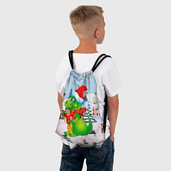 Рюкзак-мешок Новогодний дракон, цвет: 3D-принт — фото 2