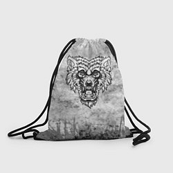 Рюкзак-мешок Texture - Злой волк, цвет: 3D-принт