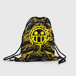 Рюкзак-мешок One Piece Trafalgar symbol, цвет: 3D-принт