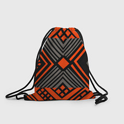 Рюкзак-мешок Узор в этническом стиле племени масаев, цвет: 3D-принт