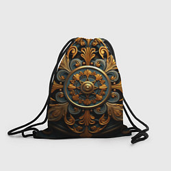 Рюкзак-мешок Круглый орнамент в викингском стиле, цвет: 3D-принт