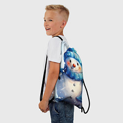 Рюкзак-мешок Большой снеговик, цвет: 3D-принт — фото 2