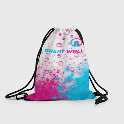 Рюкзак-мешок Great Wall neon gradient style посередине, цвет: 3D-принт