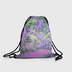 Рюкзак-мешок Разноцветный витраж, цвет: 3D-принт