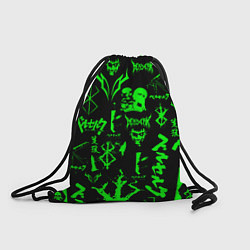 Рюкзак-мешок Berserk neon green, цвет: 3D-принт