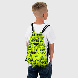Рюкзак-мешок Lil peep кислотный стиль, цвет: 3D-принт — фото 2