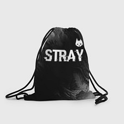 Рюкзак-мешок Stray glitch на темном фоне посередине, цвет: 3D-принт