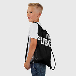 Рюкзак-мешок PUBG glitch на темном фоне посередине, цвет: 3D-принт — фото 2