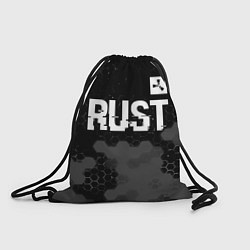 Мешок для обуви Rust glitch на темном фоне посередине