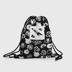 Рюкзак-мешок Dota valve black, цвет: 3D-принт