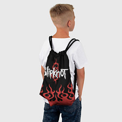 Рюкзак-мешок Slipknot в огне, цвет: 3D-принт — фото 2