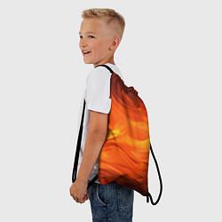 Рюкзак-мешок Яркий огонь, цвет: 3D-принт — фото 2