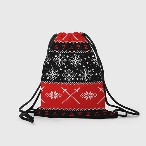 Мешок для обуви The Witcher christmas sweater / 3D-принт – фото 2