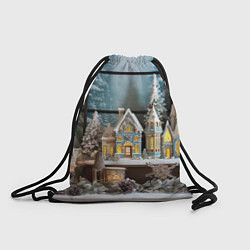 Мешок для обуви Снежный день в городе