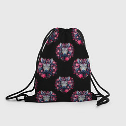 Рюкзак-мешок Портрет зебры, цвет: 3D-принт