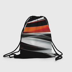 Рюкзак-мешок Оранжевая и металлическая абстракция, цвет: 3D-принт