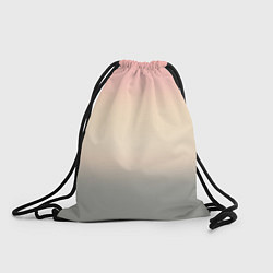 Рюкзак-мешок Персиковый и серый градиент, цвет: 3D-принт