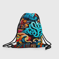 Рюкзак-мешок Abstract graffiti - ai art, цвет: 3D-принт