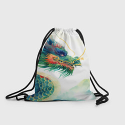 Мешок для обуви Japanese dragon - watercolor art