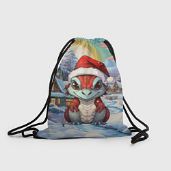 Рюкзак-мешок Дракоша 2024 новогодний символ года, цвет: 3D-принт
